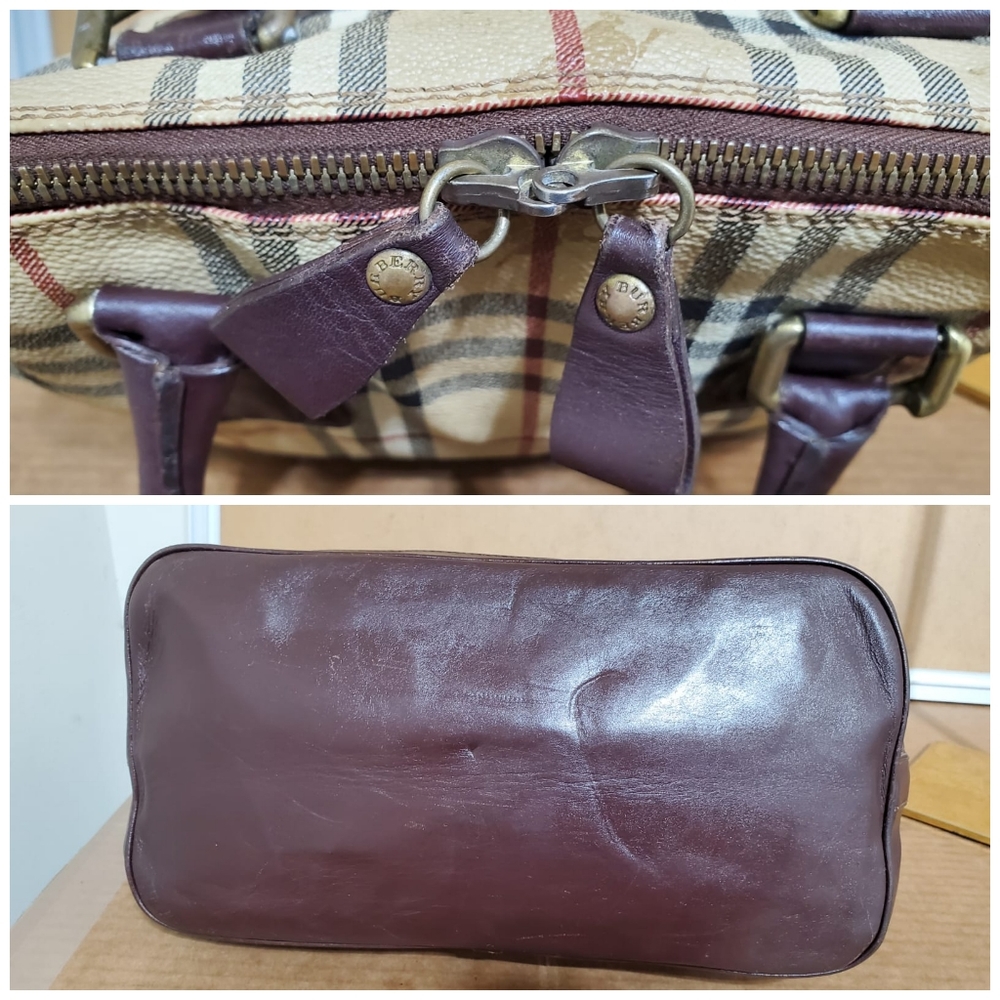  BURBERRY Nova Check Alma Top Handle Bag - Picture 9 of 11